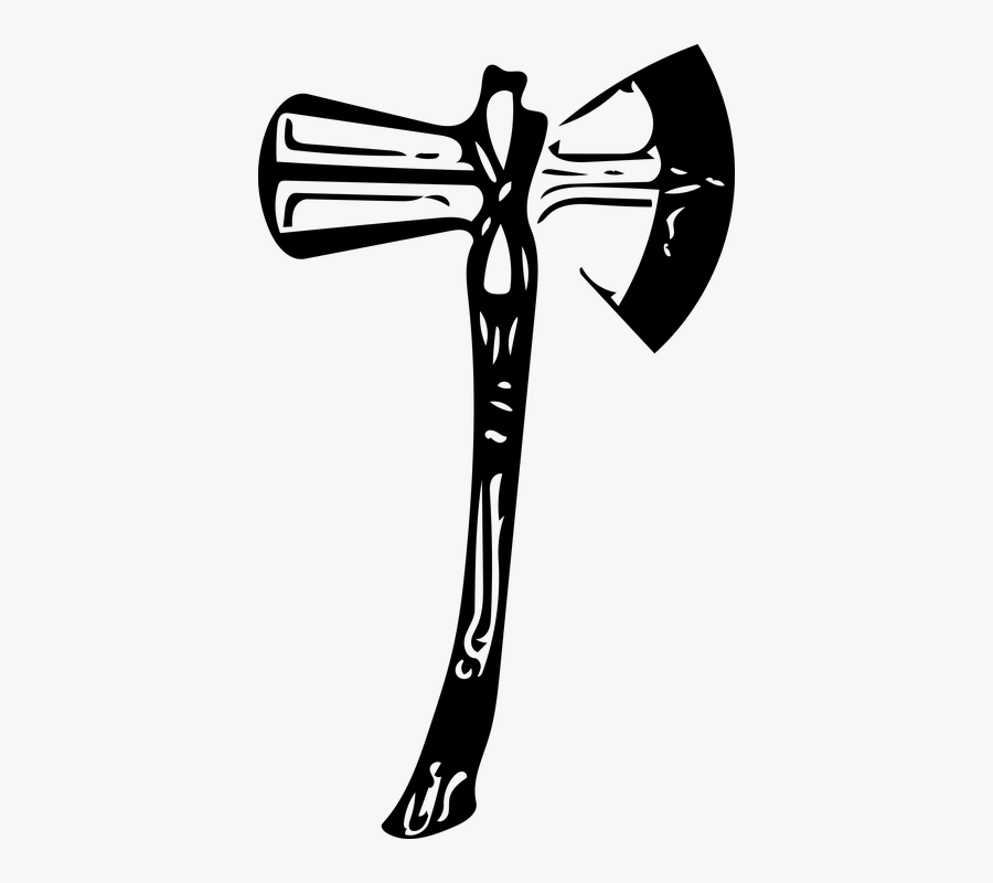 Image Of Stormbreaker Taken From Pixabay @ Https - Thor Black And White, Transparent Clipart