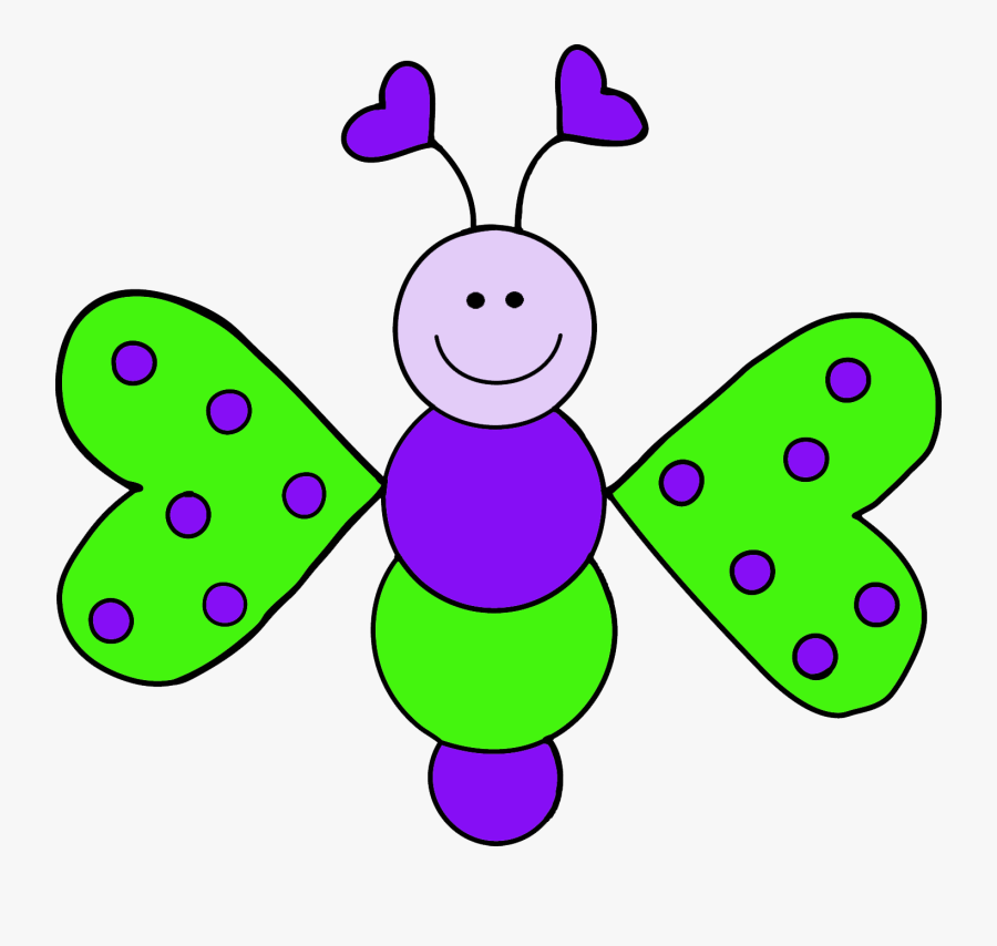 Granny Goes To School - Free Butterfly Clip Art, Transparent Clipart