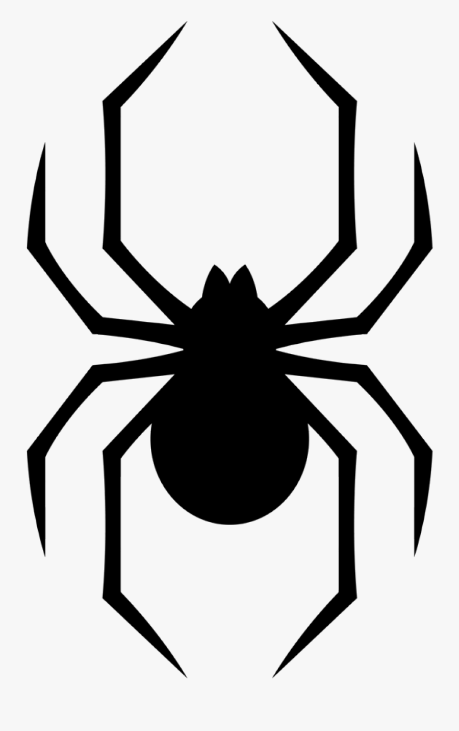 Transparent Black Widow Clipart - Black Widow Spider 2d, Transparent Clipart