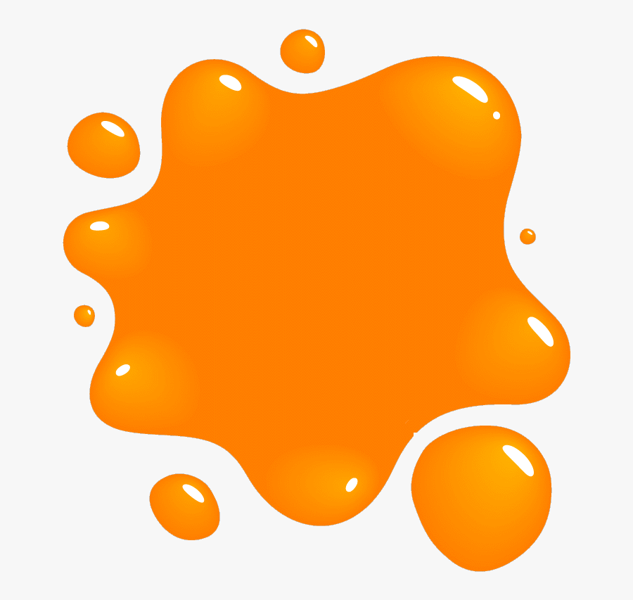 Transparent Orange Clipart - Orange Paint Splash Clipart , Free ...