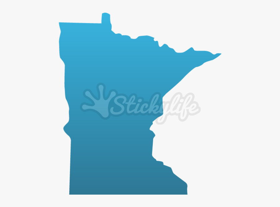 Mn State Decals - State Of Minnesota Shape, Transparent Clipart