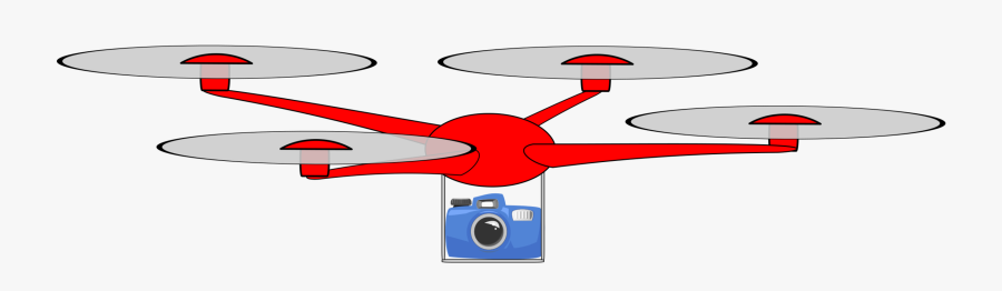 Angle,area,line - Drone With Camera Clip Art, Transparent Clipart