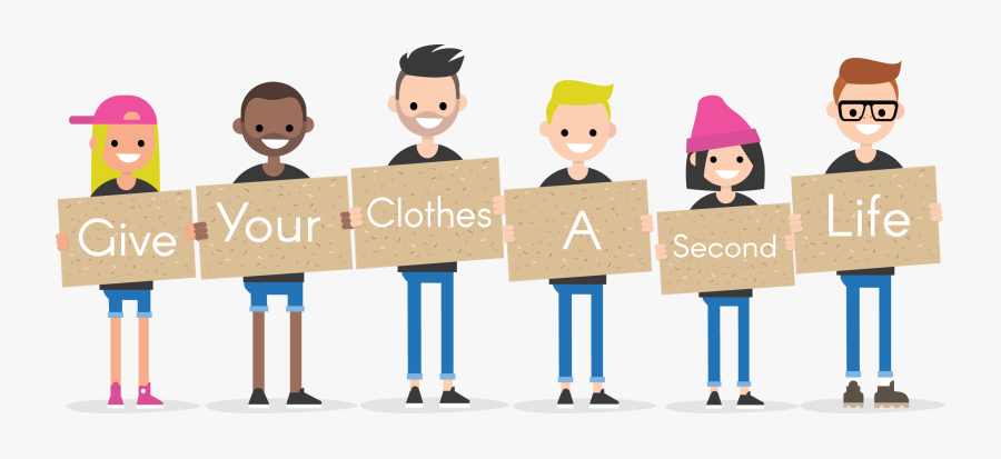 Schools - Recycle Clothes Cartoon, Transparent Clipart