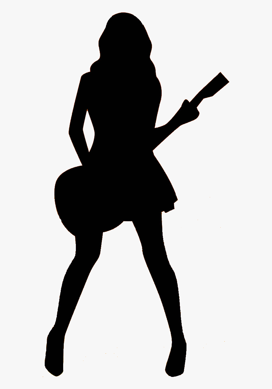 Image01 - Silhouette Of A Rockstar, Transparent Clipart