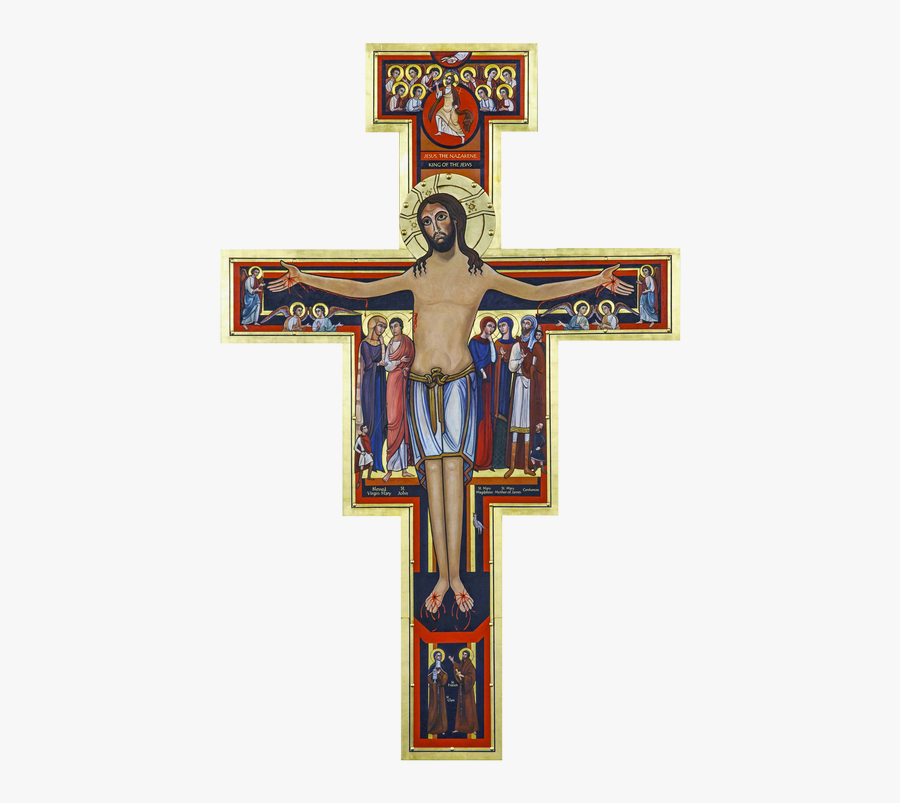 Crucifix Clipart Holy Cross ~ Frames ~ Illustrations - San Damiano Cross Png, Transparent Clipart