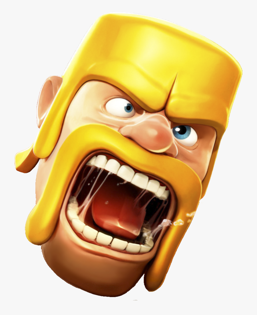 Clash Of Clans Clipart Face - Barbarian Head Clash Of Clans, Transparent Clipart