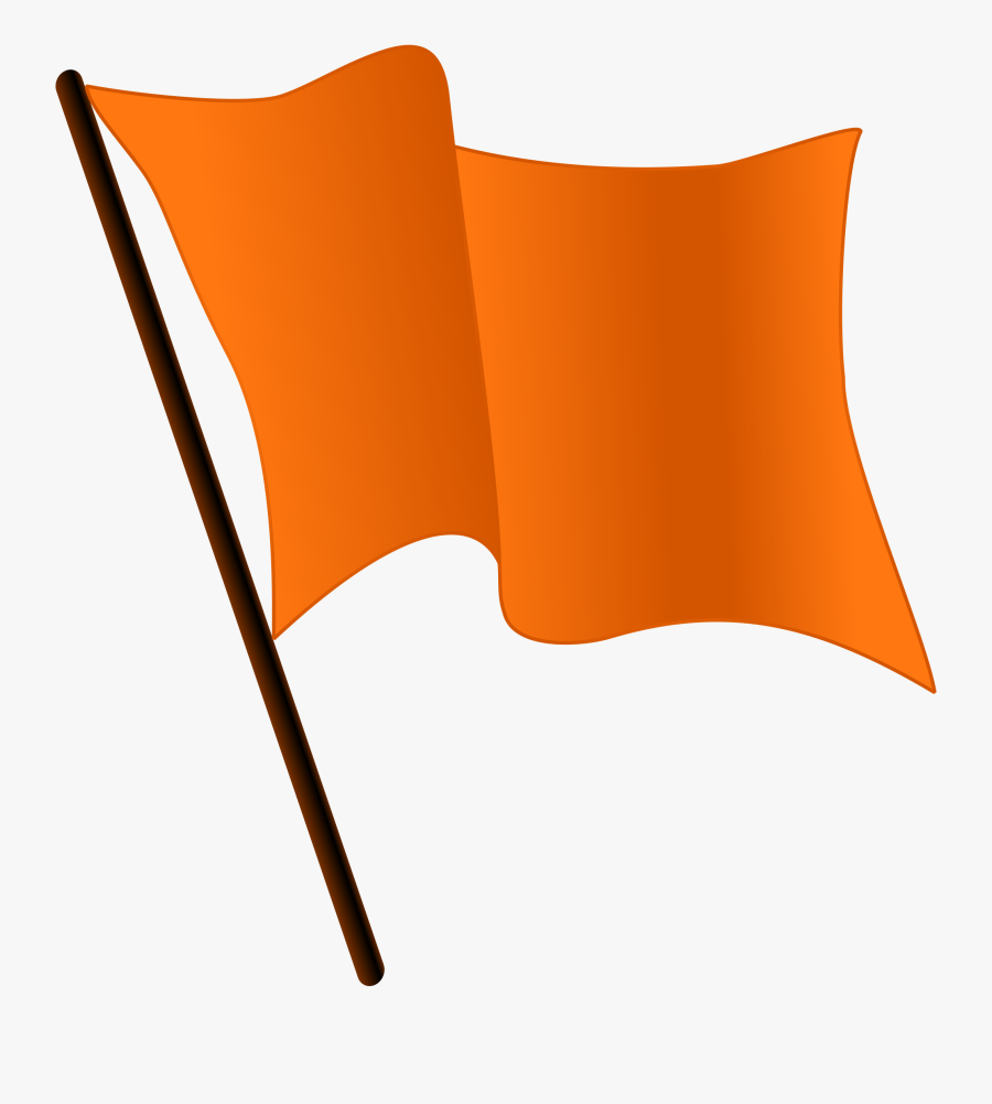 2000px-orange Flag Waving - Orange Flag Waving Gif, Transparent Clipart