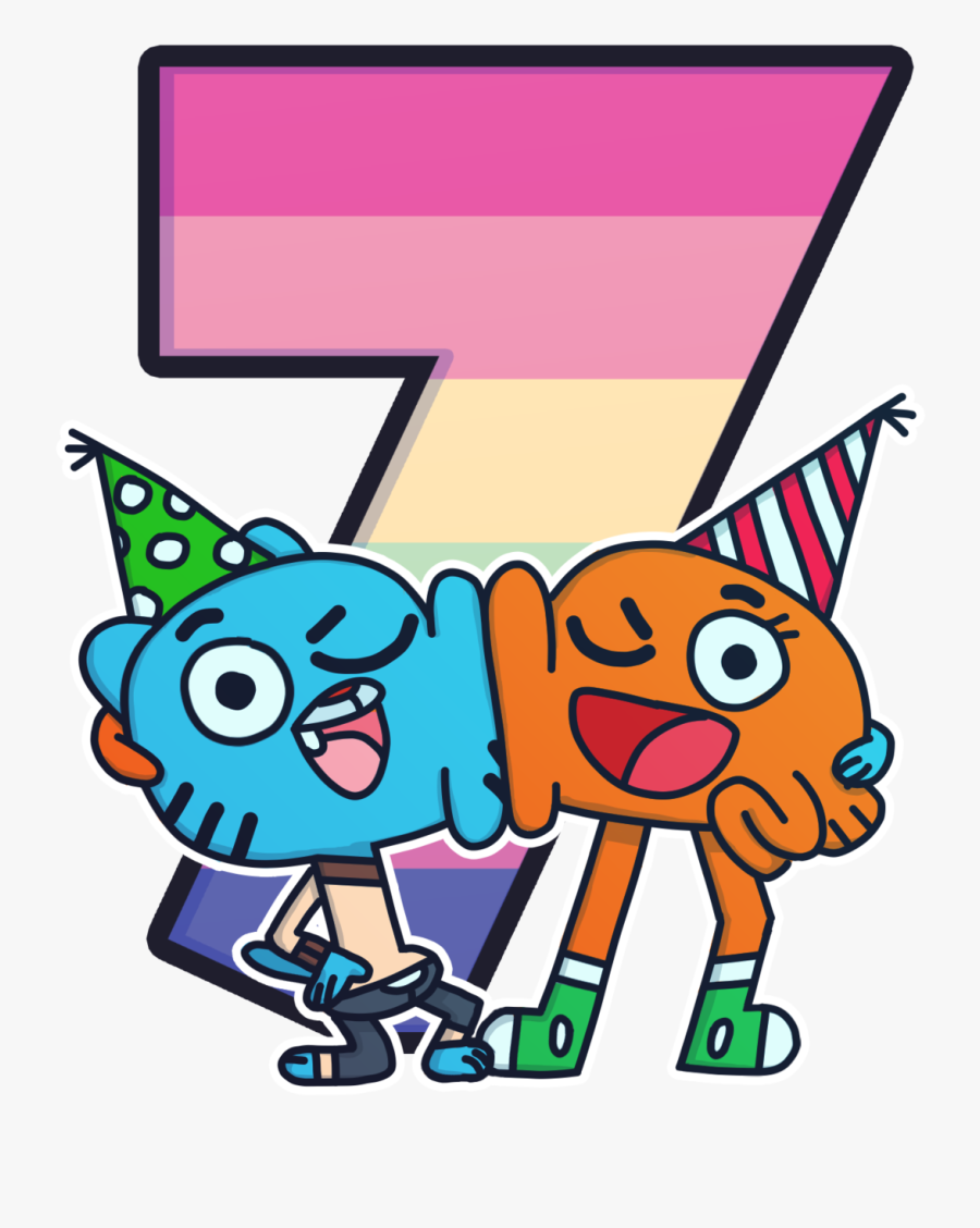 “happy Birthday Gumball ” - Gumball And Darwin Birthday, Transparent Clipart