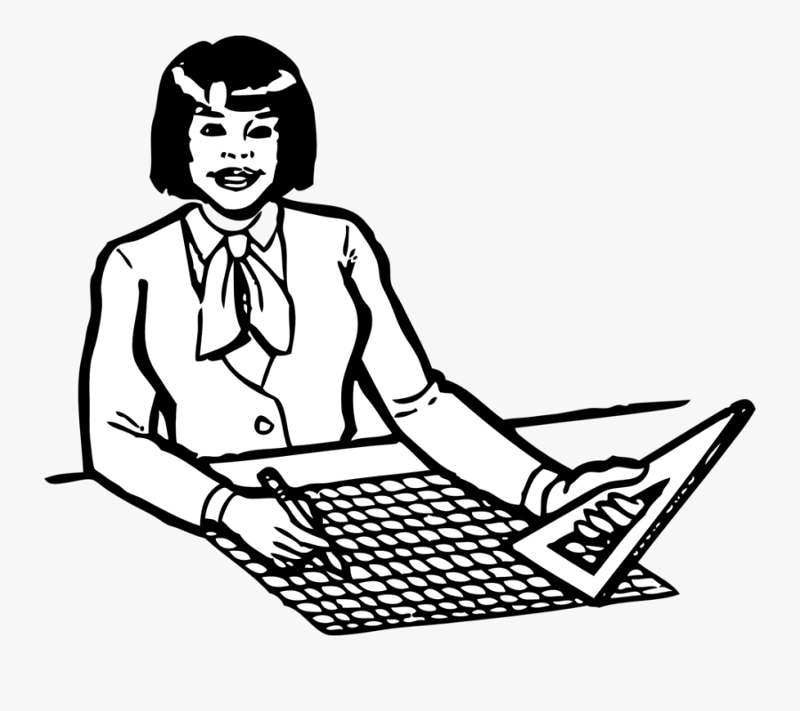 Art,monochrome Photography,artwork - Woman Engineer Clipart Black And White, Transparent Clipart
