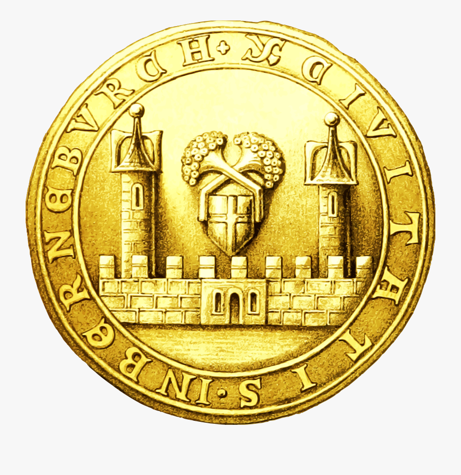 Coin,gold,money - Medieval Gold Coin Png, Transparent Clipart