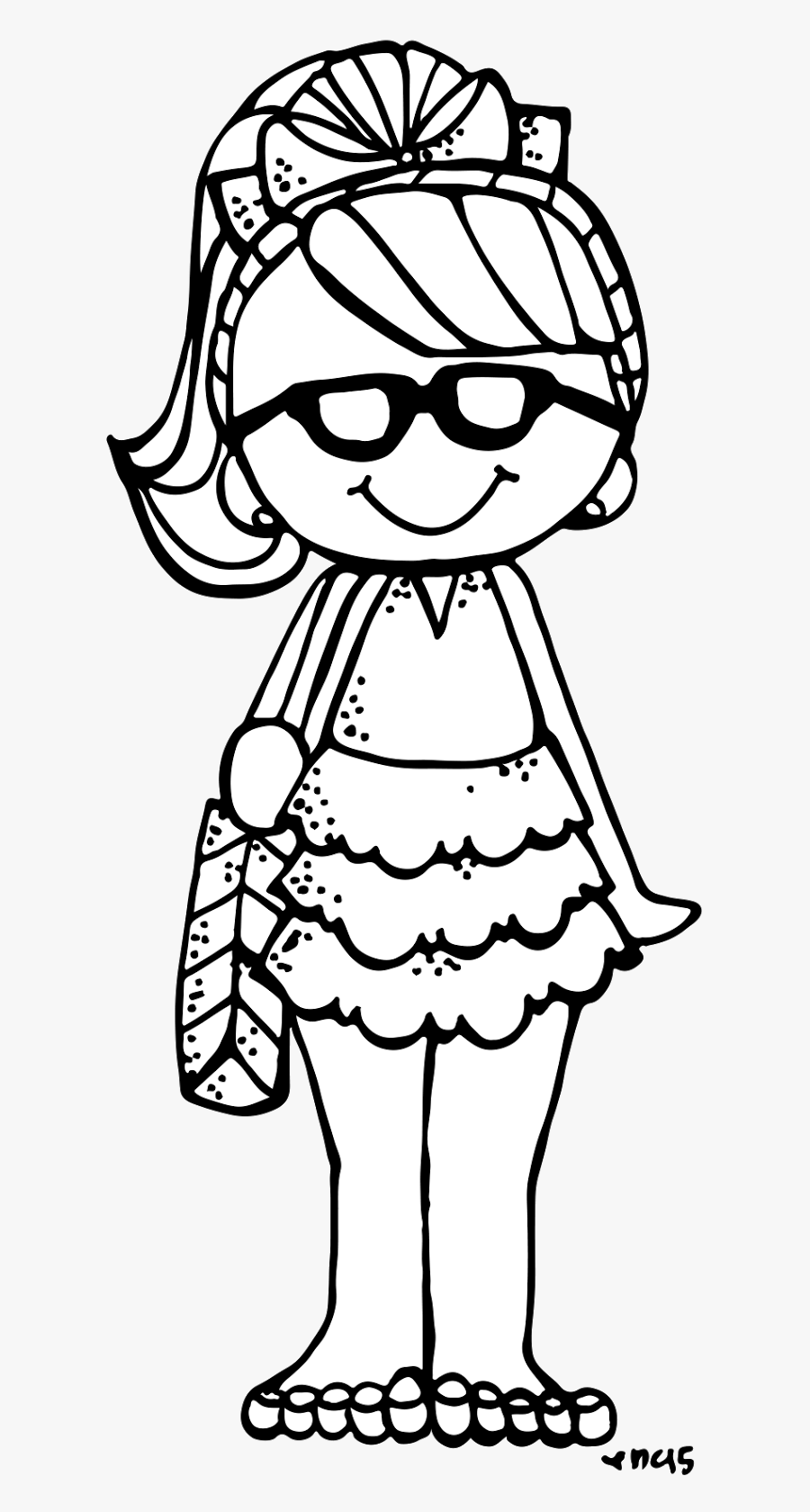 Melonheadz Summer Clipart Black And White, Transparent Clipart