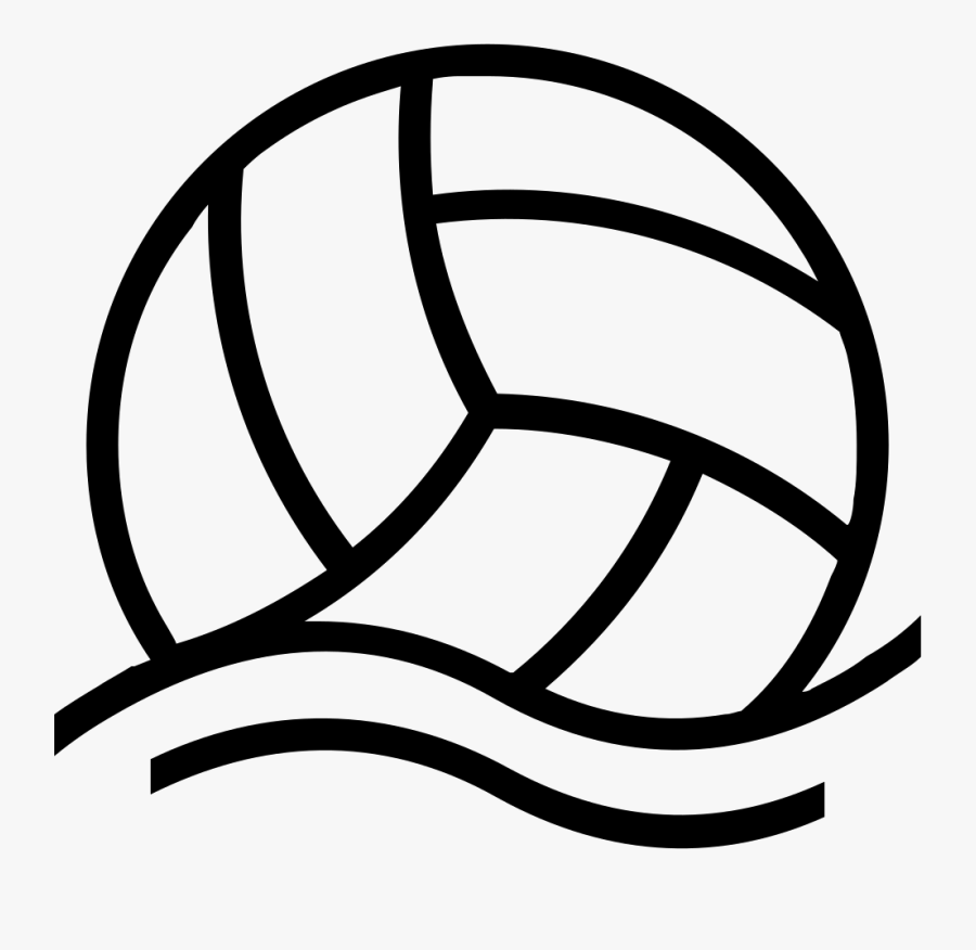 Ball Floating Outlined Sportive - Love Volleyball, Transparent Clipart