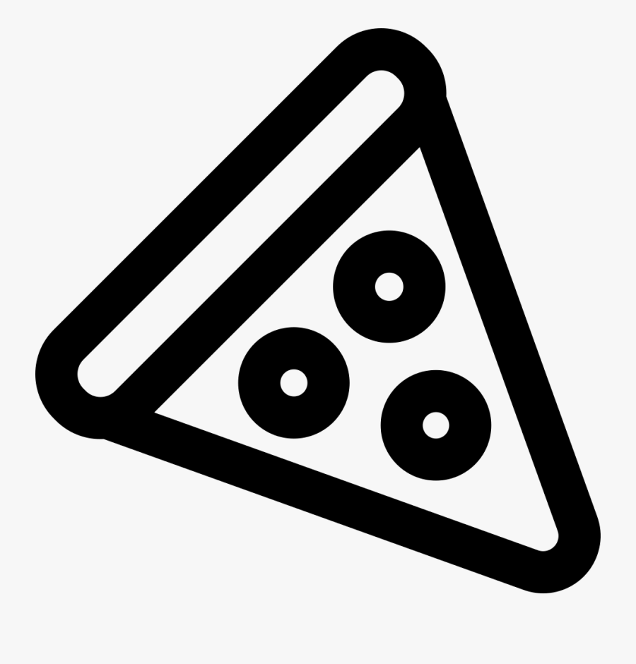 Clip Art Pizza Outline - Pizza, Transparent Clipart