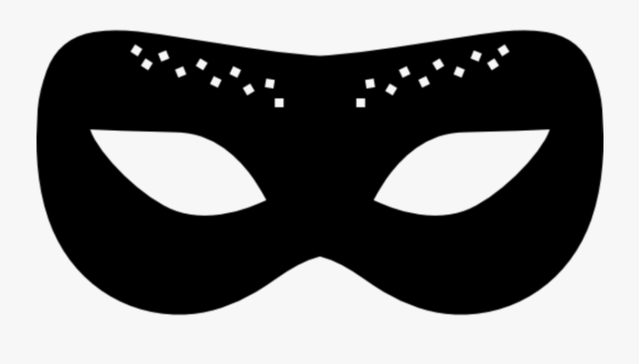 #mask #black #carnival #mascara #preta #carnaval - Mask Shape, Transparent Clipart