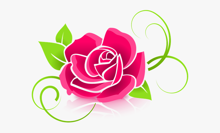 Rose, Graphic, Flower, Deco, Decorative, Floral - Flower Graphic, Transparent Clipart