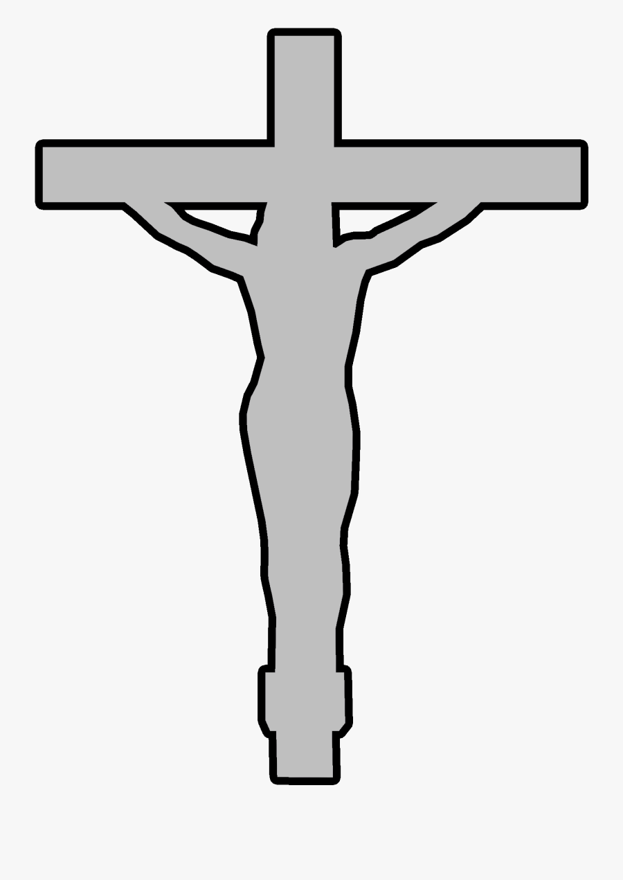 Scroll Saw Patterns Clip Art Designs Projects Free - Jesus On The Cross Outline, Transparent Clipart