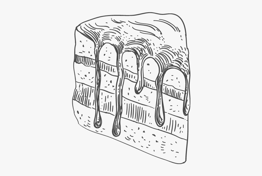 Sketch Of Cake Png, Transparent Clipart