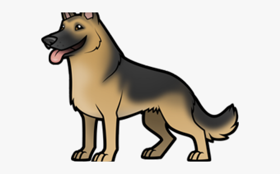 Transparent German Shepherd Clipart Black And White - Dog Clipart Png German Shepherd, Transparent Clipart