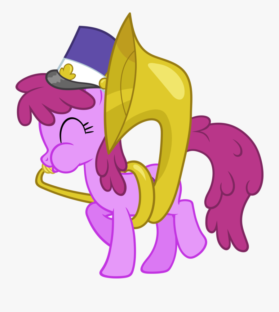 Artist Scrimpeh Punch - My Little Pony Tuba Sousaphone, Transparent Clipart