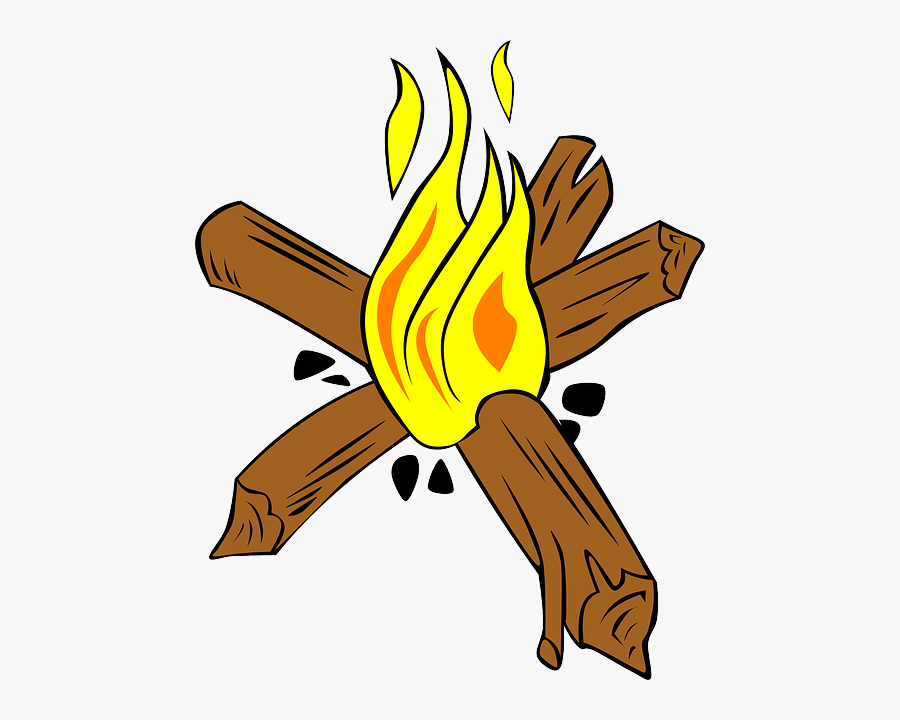 Cross Fire Lay - Star Fire For Camping, Transparent Clipart