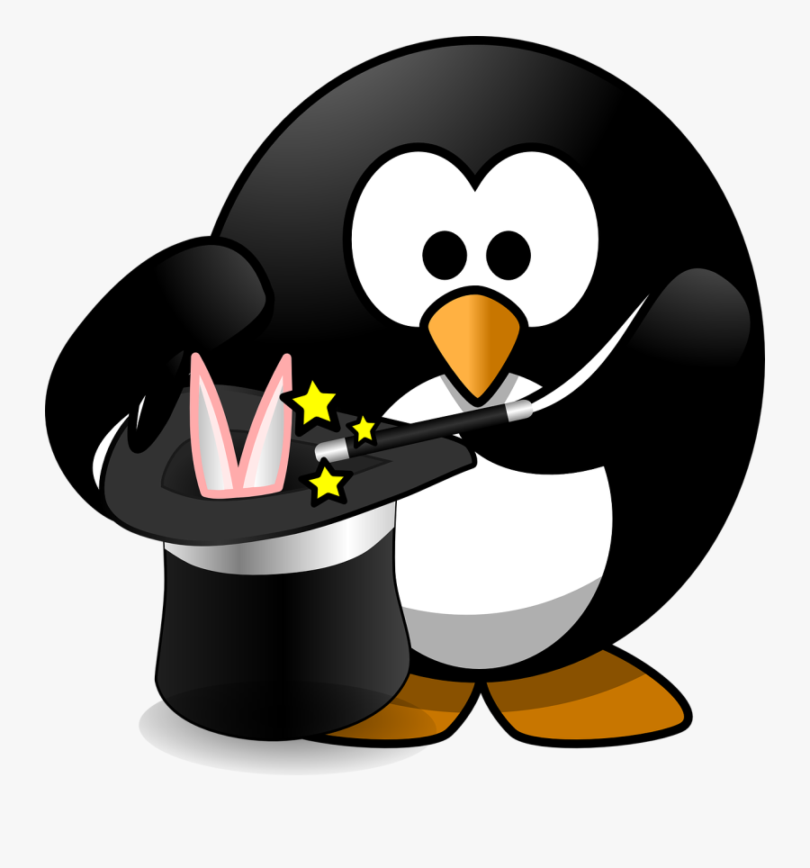 Magic Magician Bird Free Picture - Tux Pirate, Transparent Clipart