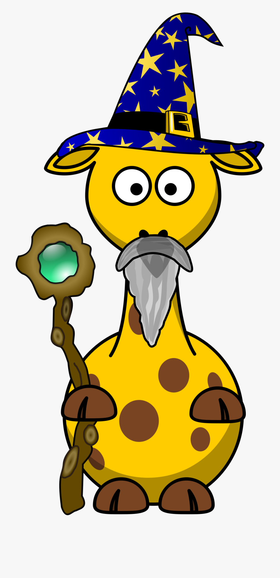 Giraffe Magician Clip Arts, Transparent Clipart