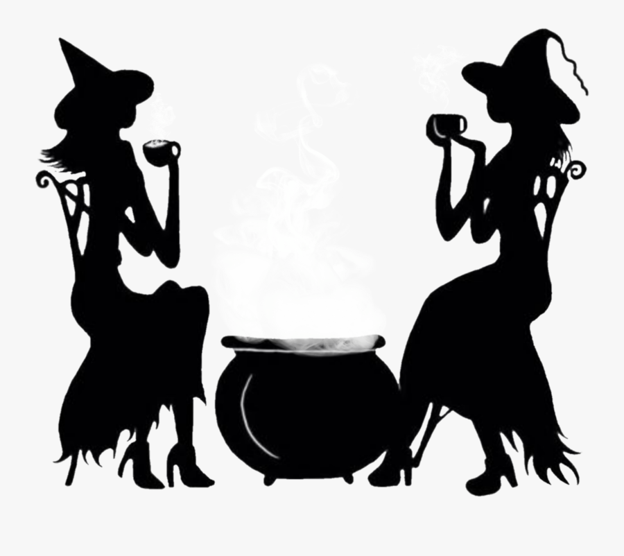 #witches #cauldron #black #silhouette, Transparent Clipart