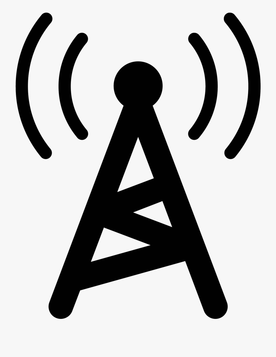 Radio Tower Filled Icon - Radio Tower Icon Png, Transparent Clipart