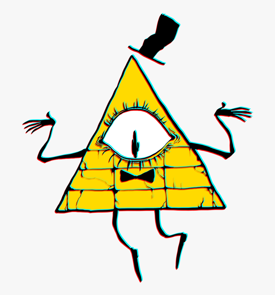 #billcipher #gravityfalls #cartoon #pyramid #yellow - Gravity Falls Bill Icon, Transparent Clipart