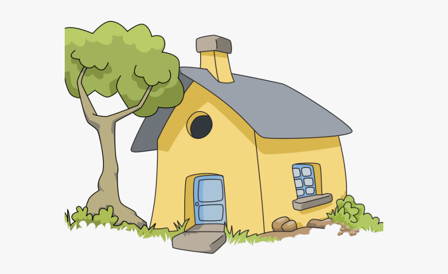 Doll House Free Download - House With Tree Clipart, Transparent Clipart