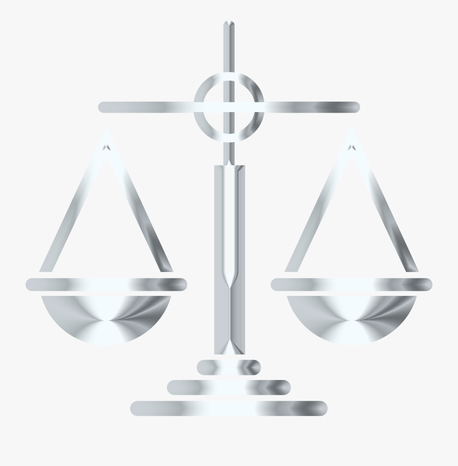 Silver Scales Of Justice Icon Clip Arts, Transparent Clipart