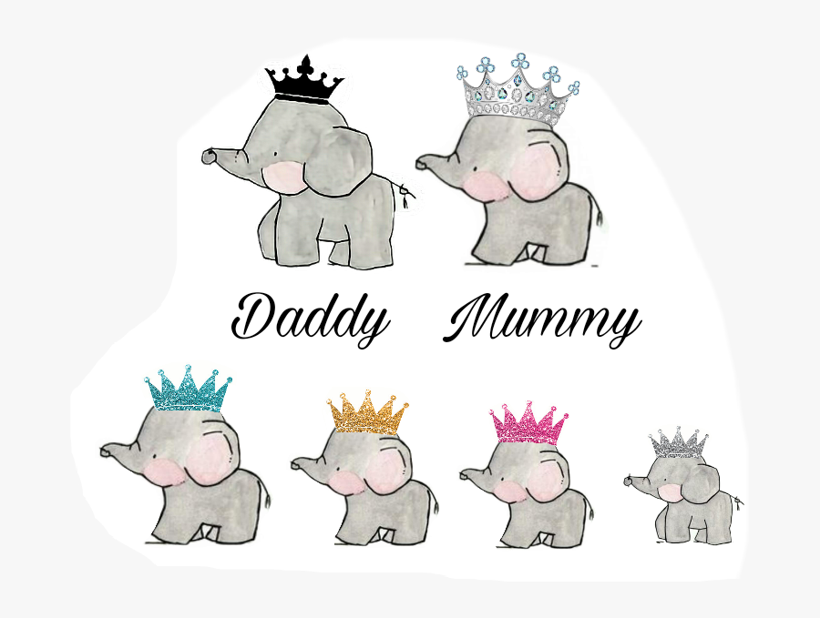 #family #mummy #daddy #kids #elephants #4kids - Family Elephant Picture App, Transparent Clipart