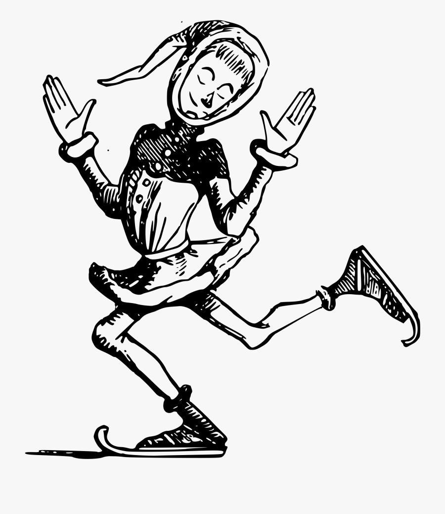 Medieval Skating Cleaned Clip Arts, Transparent Clipart