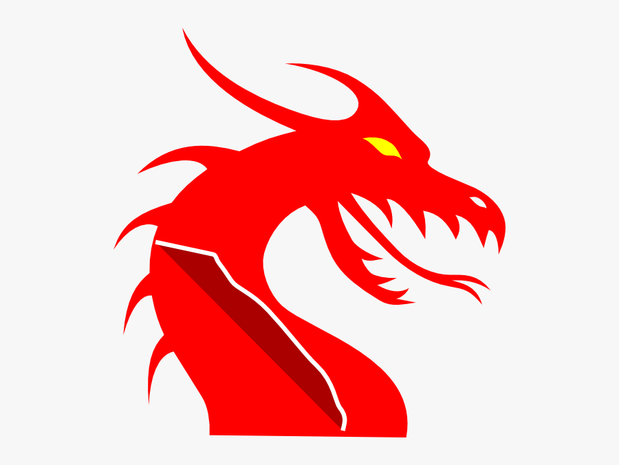 Dragon Head Clip Art - Dragon Head Simple, Transparent Clipart