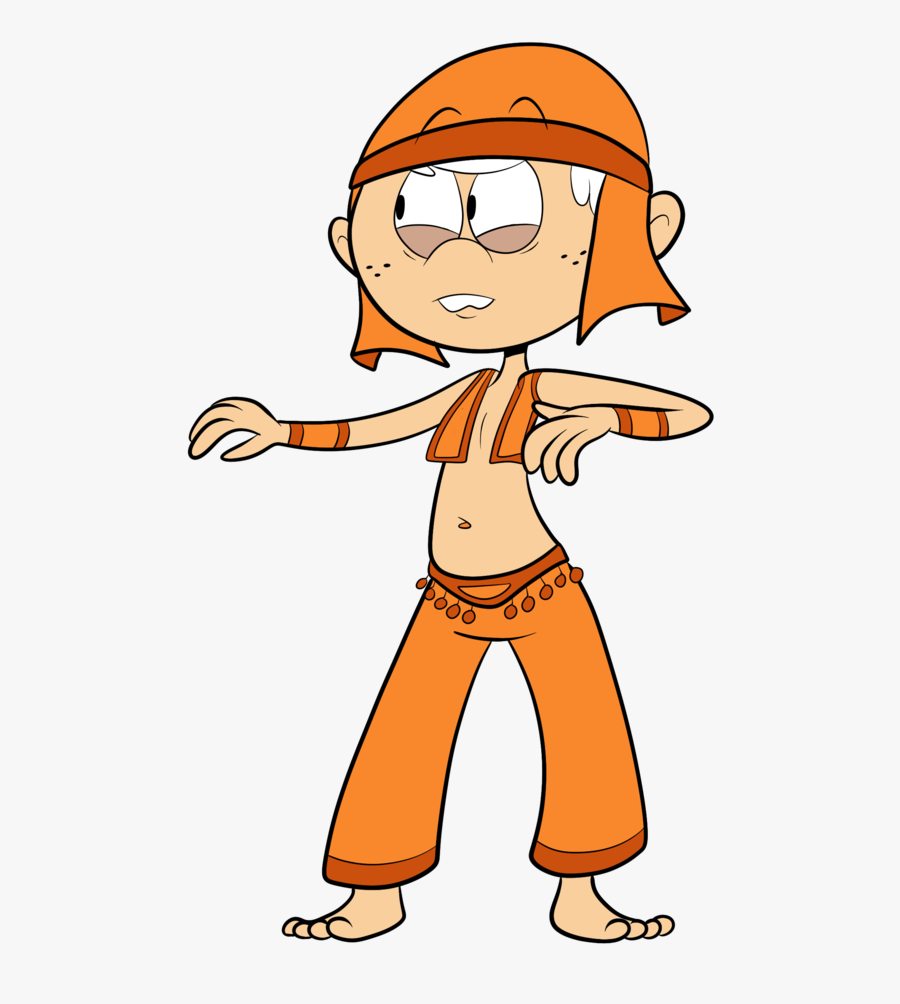 Lincoln The Belly Dancer By Sb - Loud House Belly Dance, Transparent Clipart