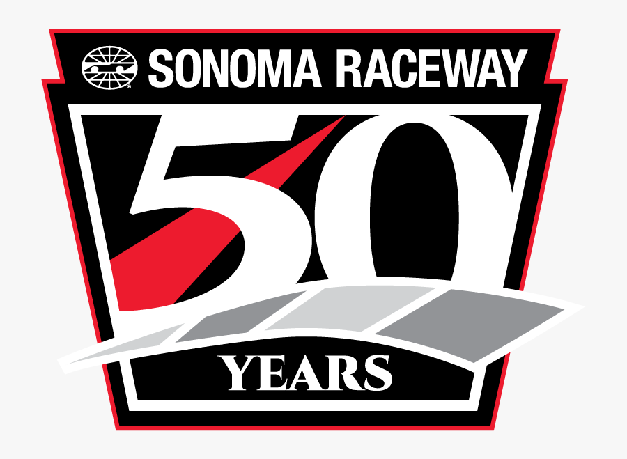 Sonoma Raceway 50 Years, Transparent Clipart