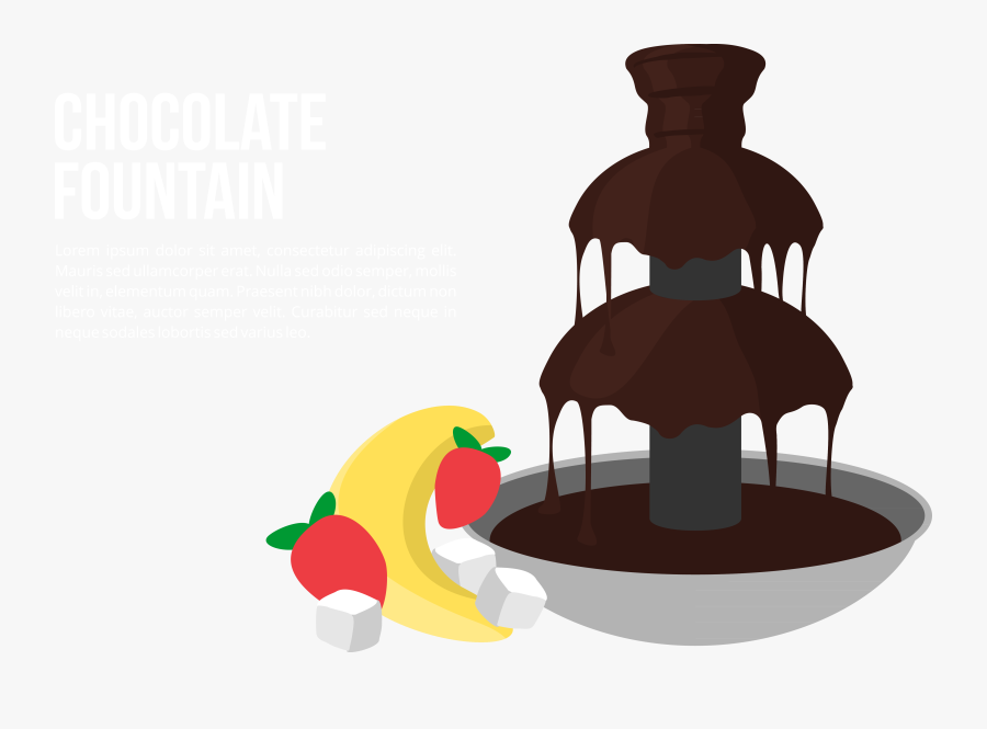 Graphic Chocolate Transparent Stream - Chocolate Fountain Clipart, Transparent Clipart