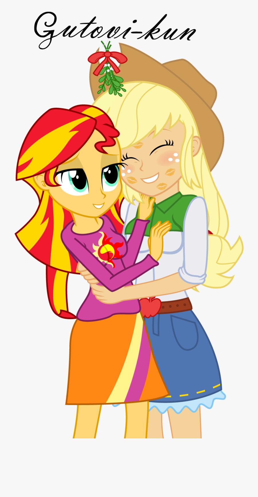 Applejack Twilight Sparkle Pinkie Pie Rainbow Dash - Equestria Girls Applejack And Sunset Shimmer, Transparent Clipart