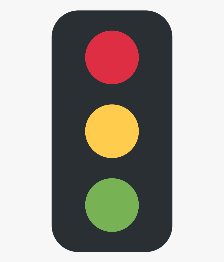 Traffic Light,signaling Art,pattern - Vertical Traffic Light Emoji, Transparent Clipart