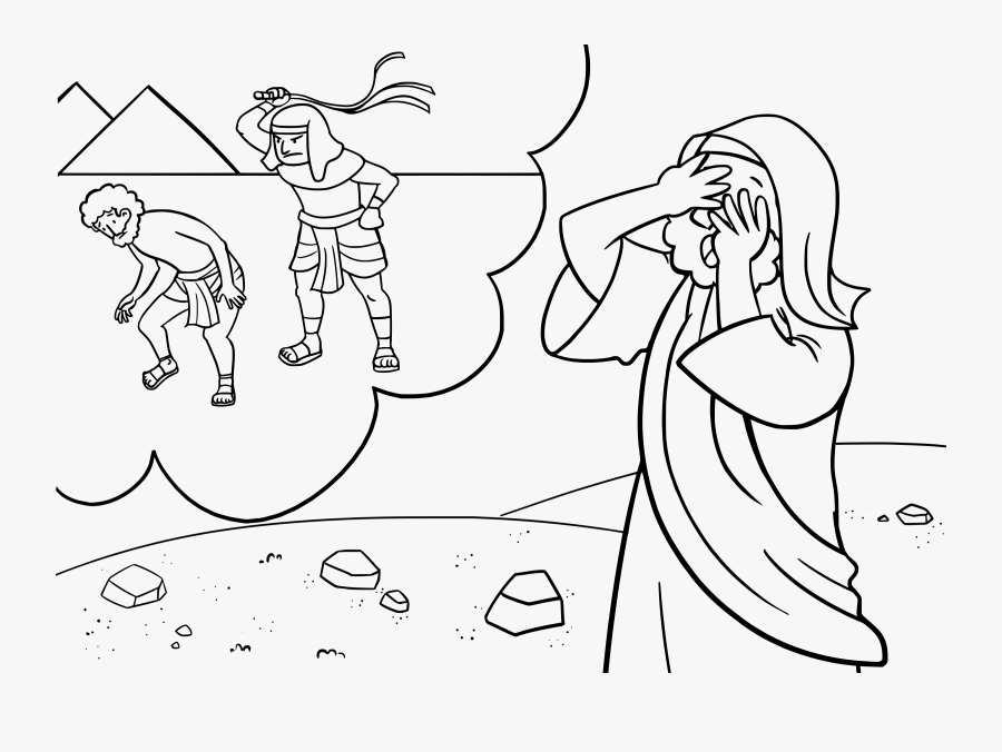 Moses Coloring Page - Exodus 1 7 10 17, Transparent Clipart