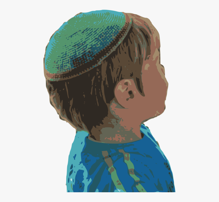 Head,cap,nose - Cap On Jewish People, Transparent Clipart