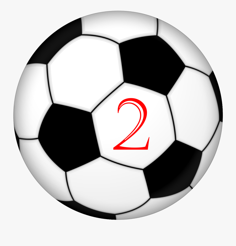 Football Player Clip Art Sports - Soccer Ball Number 1, Transparent Clipart