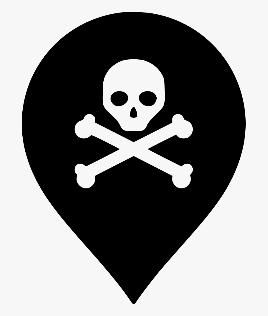 Symbol,skull,bone,clip Art,icon - Danger Of Dead Icon, Transparent Clipart