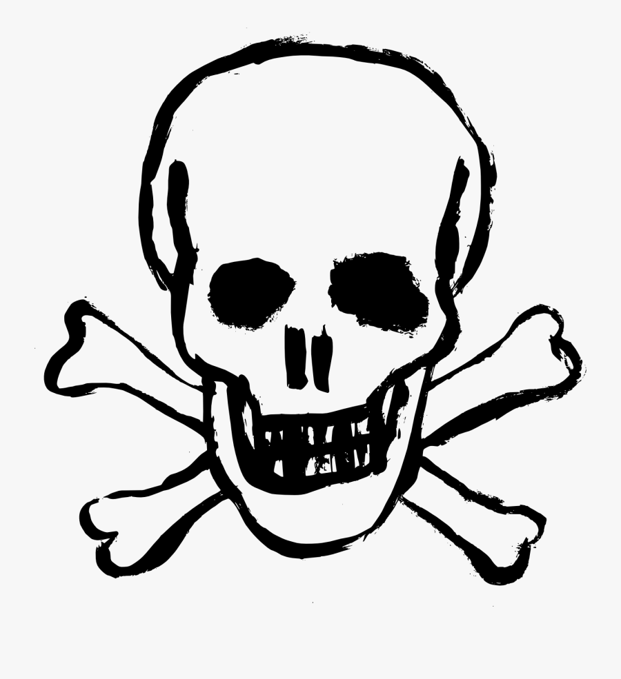 Transparent Toxic Sign Png - Calavera Señal De Peligro, Transparent Clipart