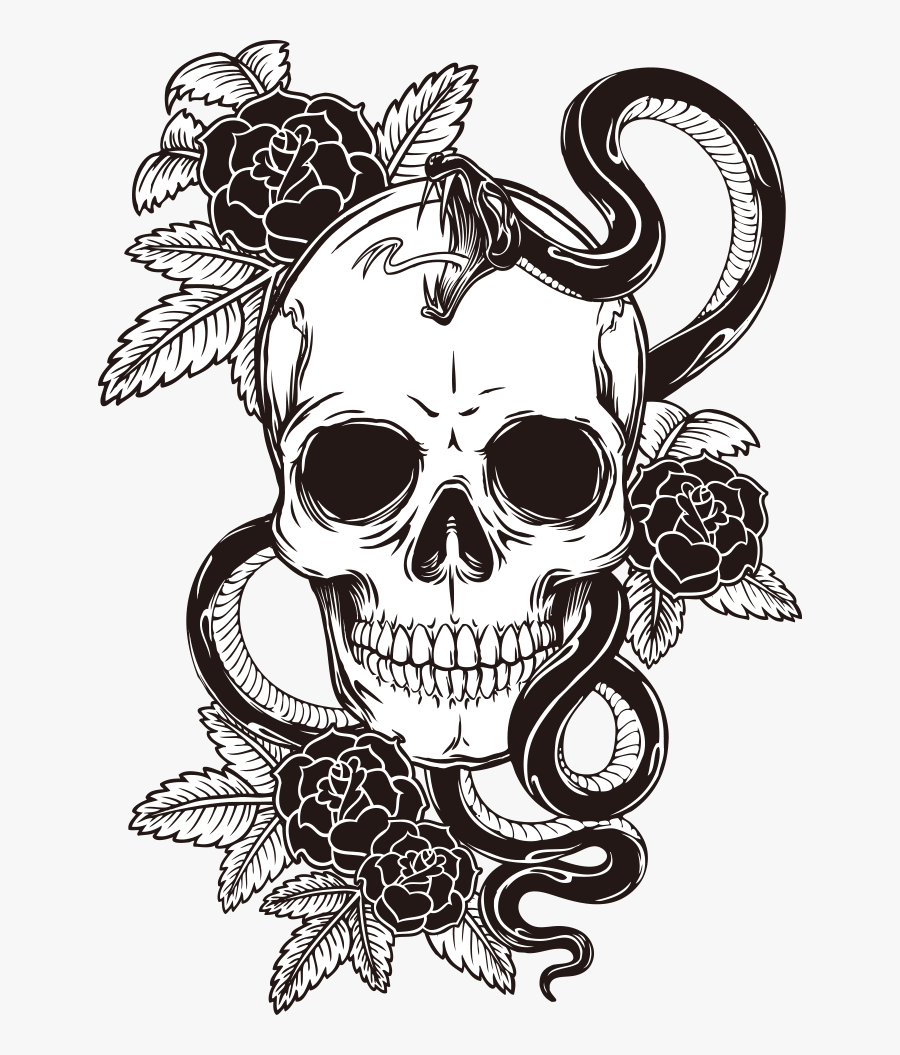 T-shirt Tattoo Print Skull Sleeve Hd Image Free Png - Roblox Tattoo T Shirt, Transparent Clipart