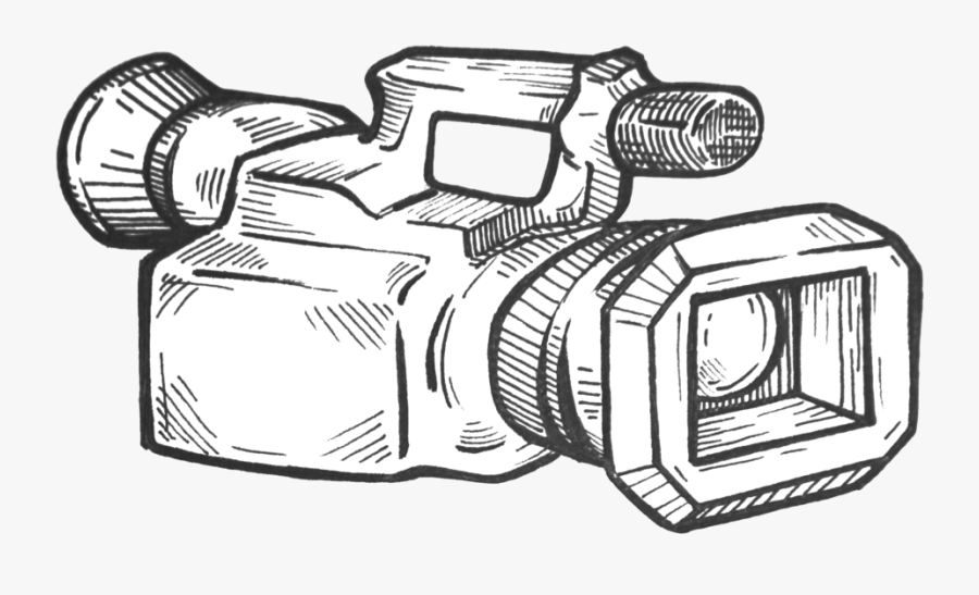 Video Camera Sketch Png, Transparent Clipart