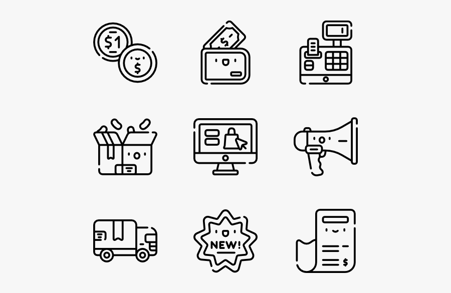 Black Friday - Printed Materials Icon, Transparent Clipart