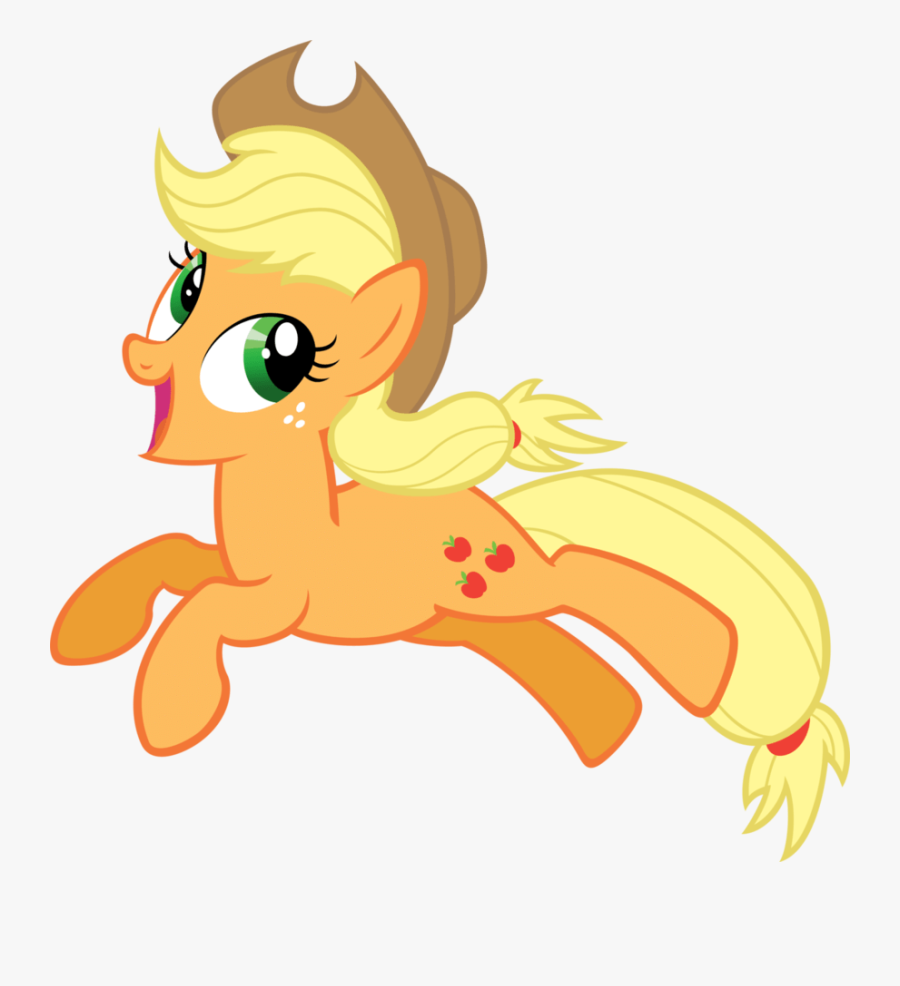 My Little Running Stickpng - My Little Pony Apple Jack, Transparent Clipart