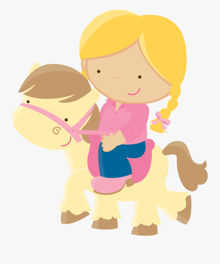 Cowboy And Pony In A Party Clipart - Spa Party Clip Art, Transparent Clipart