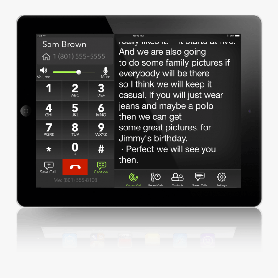 Ipad Call View - Iphone 4 Dialer, Transparent Clipart